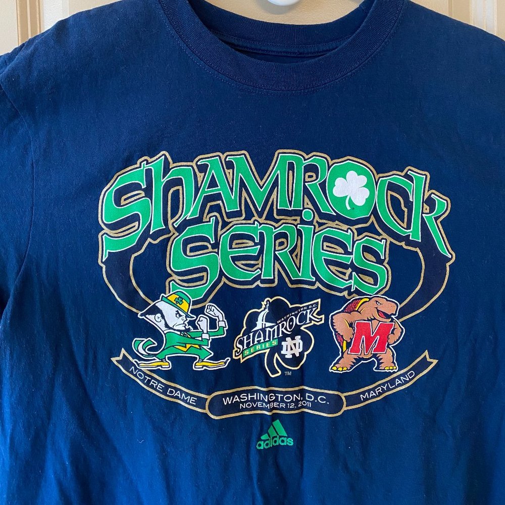 Notre Dame 2011 Shamrock Series T Shirt - Adidas Adult Large